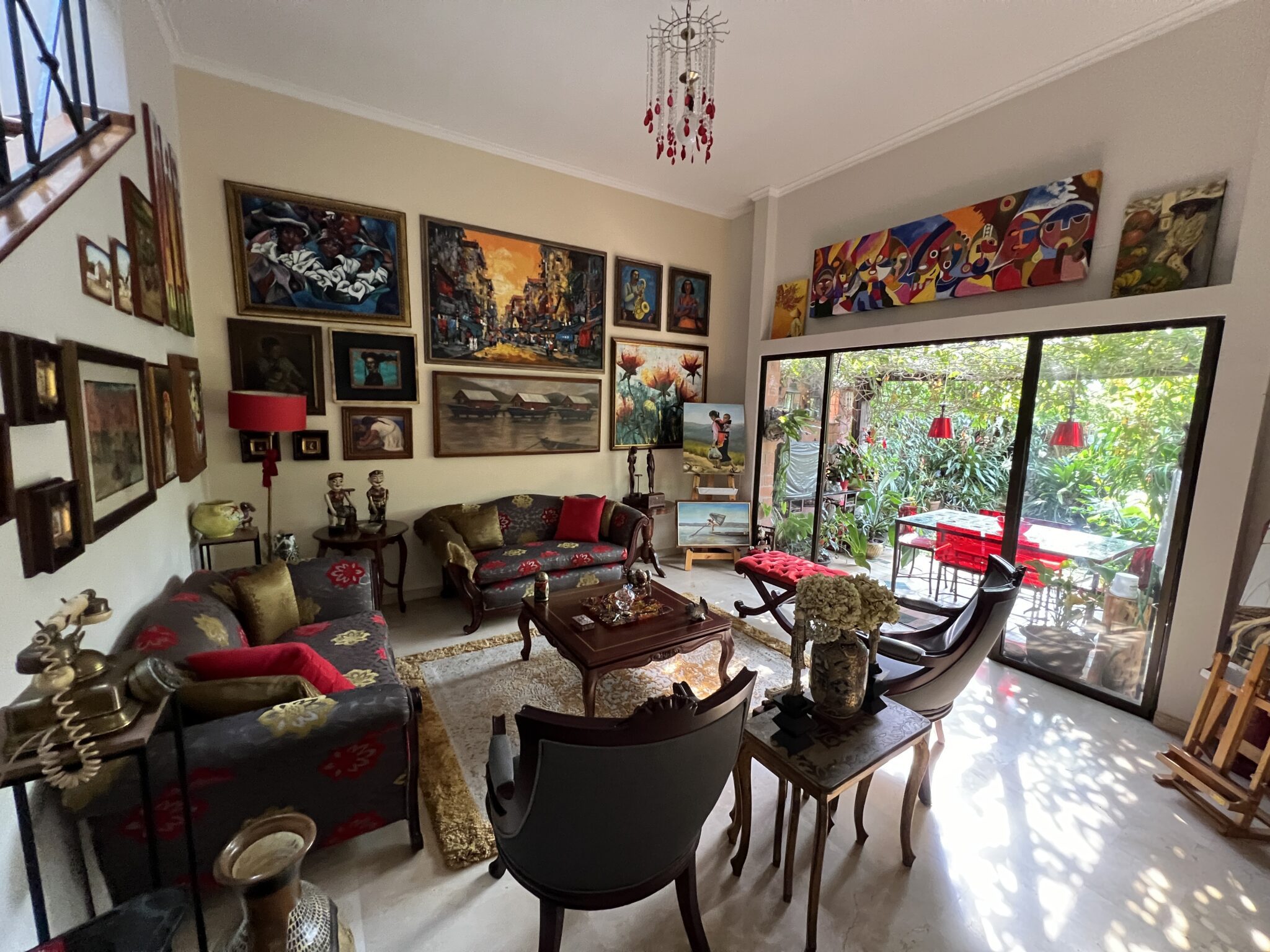 Three-Level Los Balsos (El Poblado) Gated Community Home With Lovely Backyard Patio and Abundant Nature