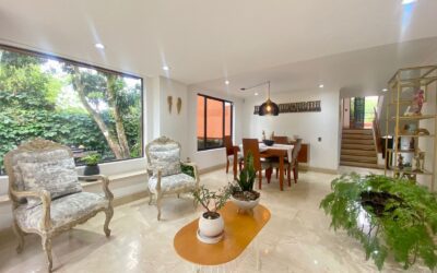 title 3BR El Poblado Gated Community Home With High Ceilings and Backyard Space