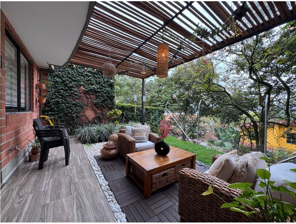 Completely Remodeled 3BR Envigado Gated Community Home With Terrace, Fireplace, and High Ceilings