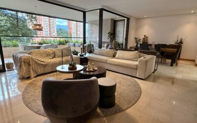 title Fairly New, Modern Design 3BR El Poblado Apartment – Great Location Just Above El Tesoro Mall