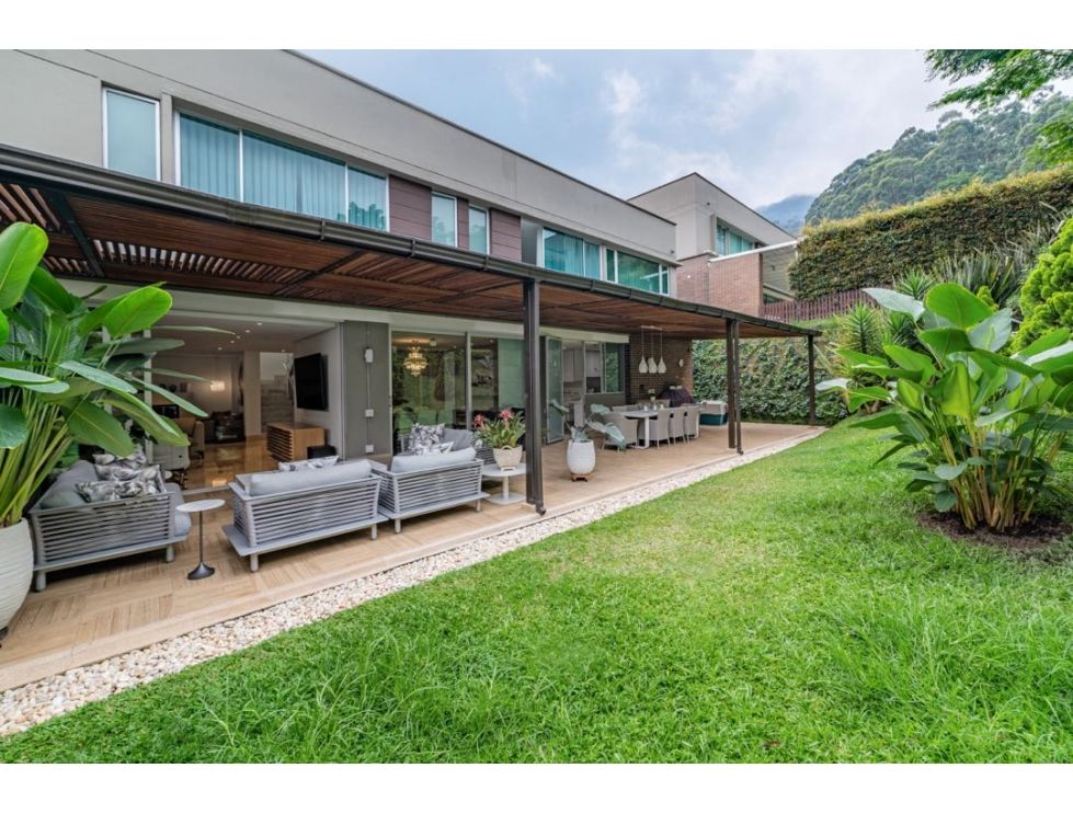 Country Living In The City – Two-Level Envigado Gated Community Home With Massive Backyard Patio and A/C