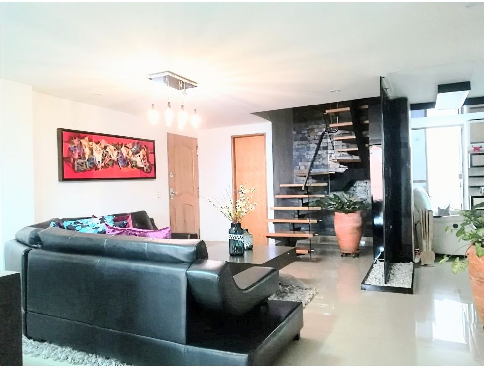 Two-Level, 2BR Envigado Penthouse In Desirable, Walkable La Frontera Area With Low Carrying Costs