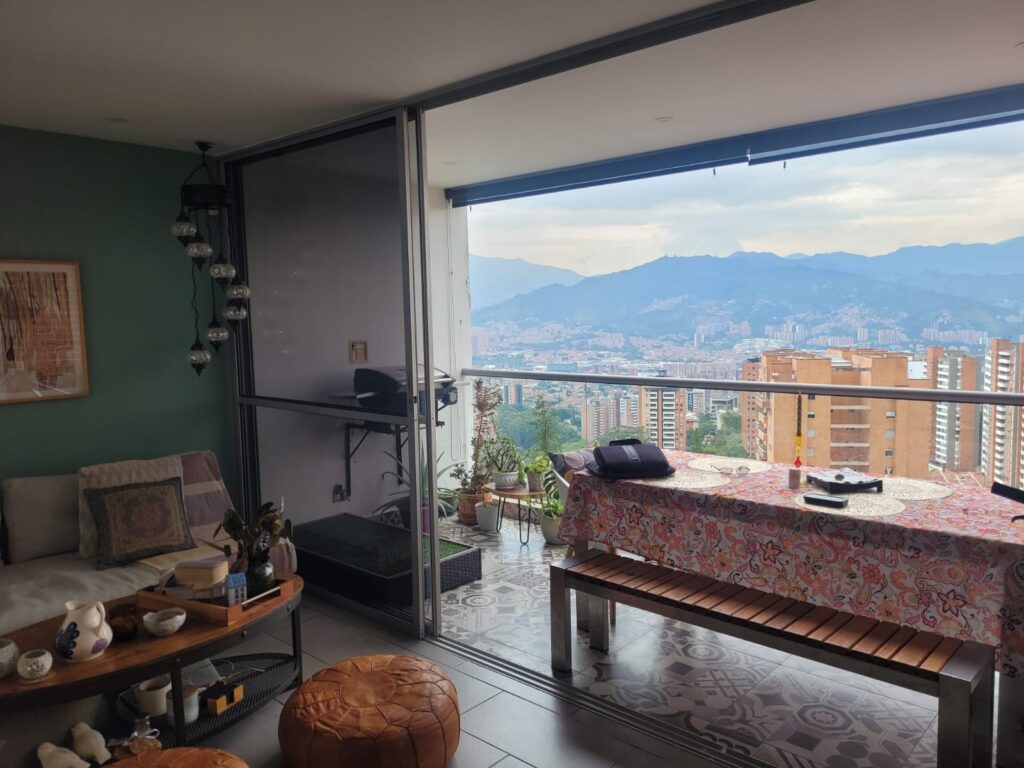 High Floor 2BR Envigado Apartment – Stunning Views, Community Pool, and Close Proximity To El Poblado