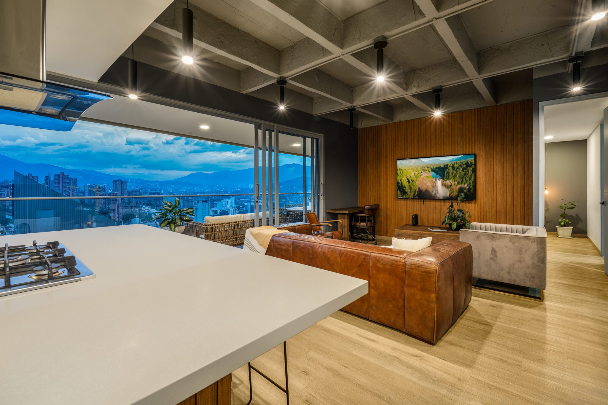Turnkey, Top-Floor Residence with Industrial Finishing’s | El Poblado
