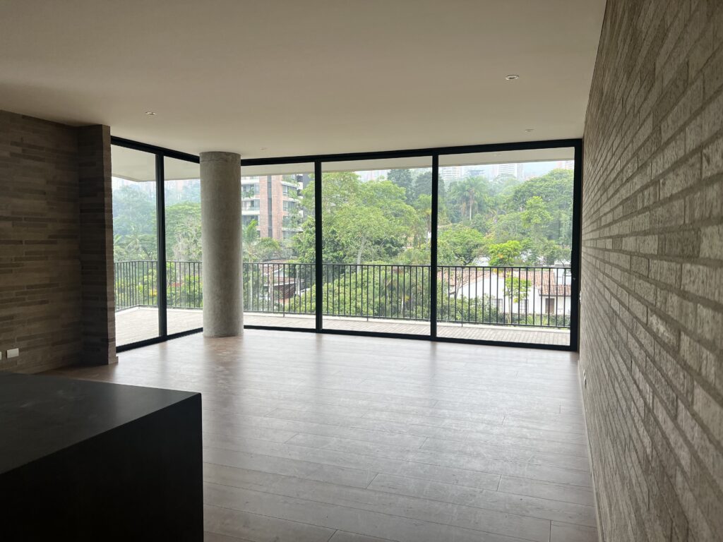 Brand New, One Bedroom Corner Unit El Poblado Apartment With Massive Wrap-Around Balcony Space