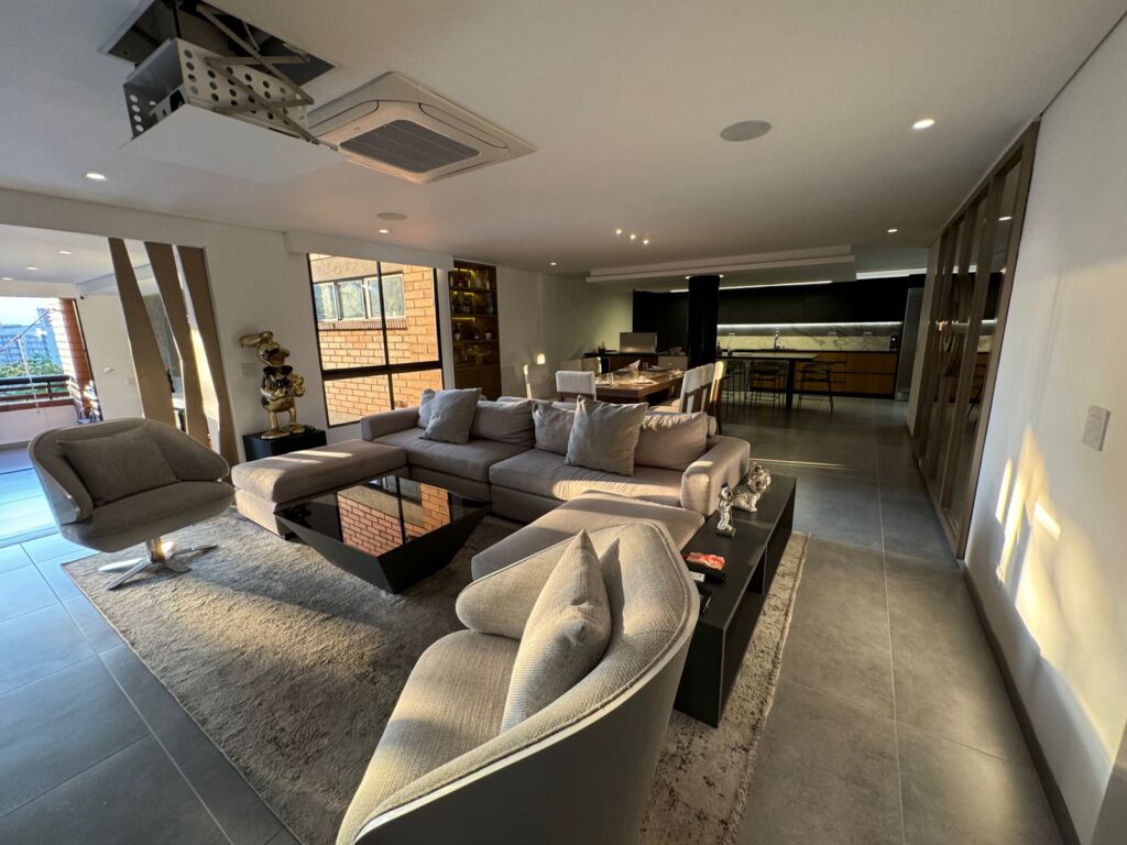 Exclusive, Completely Remodeled 4BR El Poblado Apartment With Modern Finishing’s, A/C, and Direct Elevator Access With One Unit Per Floor