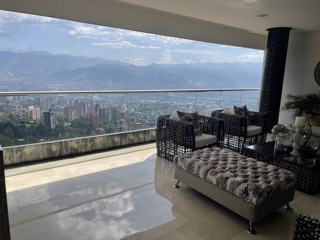 The Best Views in Medellin; Spectacular, Near-Penthouse 4BR El Poblado Apartment With Unbeatable Vistas and One Unit Per Floor