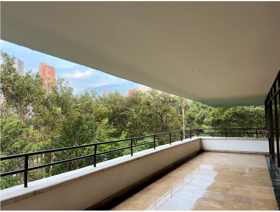 3BR San Lucas (El Poblado) Apartment In Exclusive One Unit Per Floor Building With Green Views and Ample Balcony Spaces