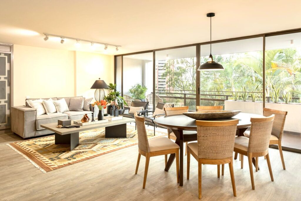 Completely Remodeled – Like New! 3BR El Poblado Apartment With Modern Lighting and Open Concept Kitchen