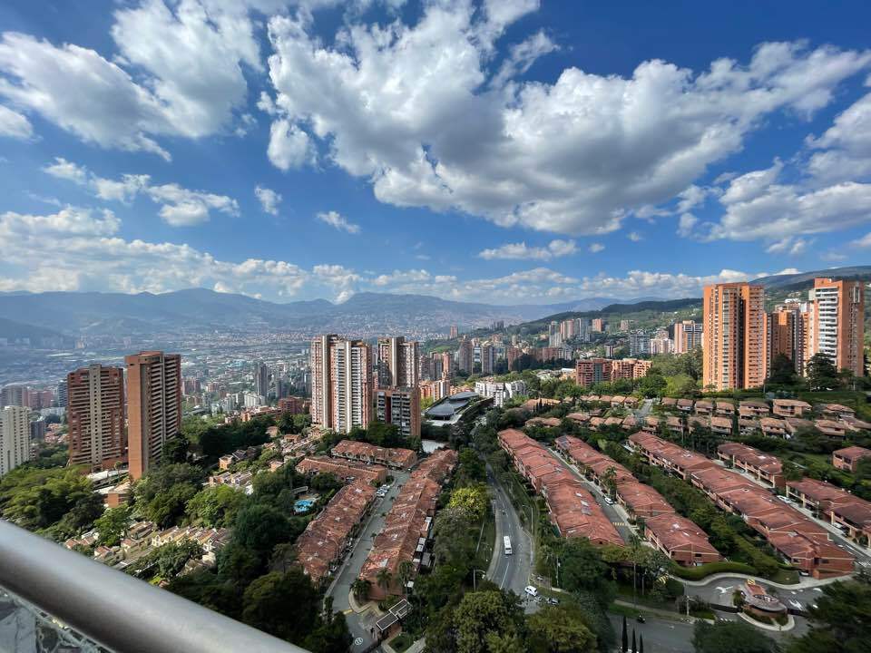 Two-Level, 4BR El Poblado Penthouse With 570 Sq Ft Private Terrace Near El Tesoro Shopping Center