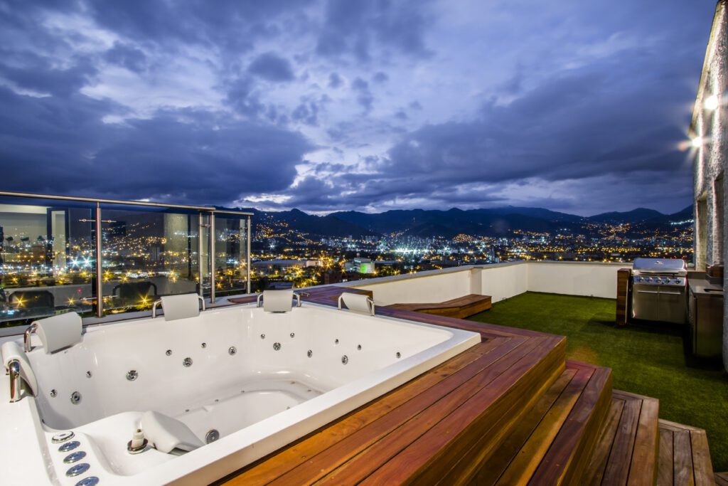 Price Reduced! Exquisite Two-Level, 5BR Astorga (El Poblado) Penthouse With Private Rooftop Terrace and Jacuzzi